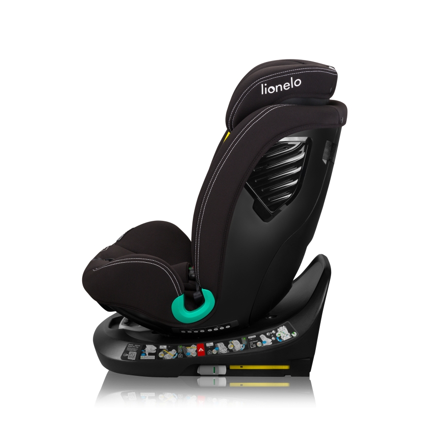 Lionelo - Kindersitz mit drehbarer Basis BASTIAAN ONE i-Size 40-150 cm Carbon-Schwarz
