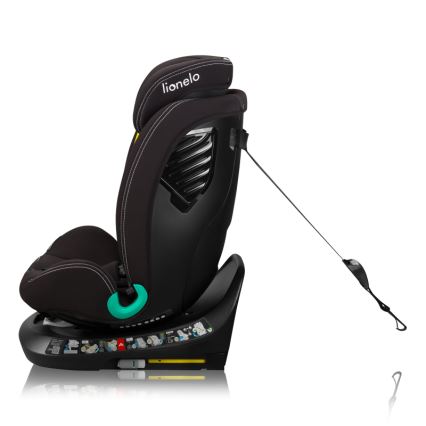 Lionelo - Kindersitz mit drehbarer Basis BASTIAAN ONE i-Size 40-150 cm Carbon-Schwarz