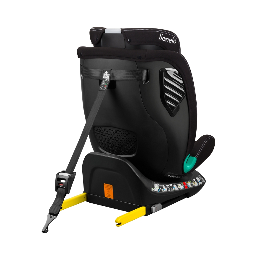 Lionelo - Kindersitz mit drehbarer Basis BASTIAAN ONE i-Size 40-150 cm Carbon-Schwarz