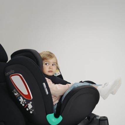 Lionelo - Kindersitz mit drehbarer Basis ANTOON PLUS i-Size 40-105 cm Onyx-Schwarz