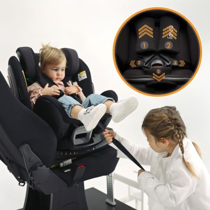 Lionelo - Kindersitz mit drehbarer Basis ANTOON PLUS i-Size 40-105 cm Onyx-Schwarz