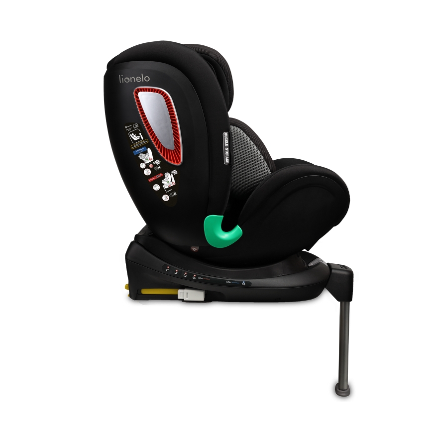 Lionelo - Kindersitz mit drehbarer Basis ANTOON PLUS i-Size 40-105 cm Onyx-Schwarz