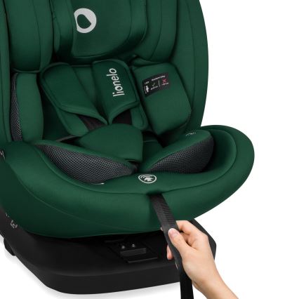 Lionelo - Autokindersitz mit drehbarer Basis BASTIAAN i-Size 40-150 cm Green Forest