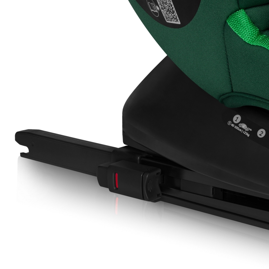 Lionelo - Autokindersitz mit drehbarer Basis BASTIAAN i-Size 40-150 cm Green Forest