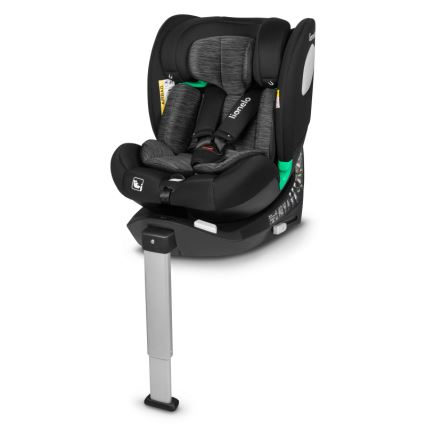 Lionelo - Autokindersitz mit drehbarer Basis BRAAM i-Size 40-150 cm Schwarz-Carbon