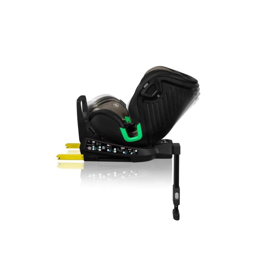 Lionelo - Autokindersitz mit drehbarer Basis HARMONY i-Size 40-150 cm schwarz/oliv