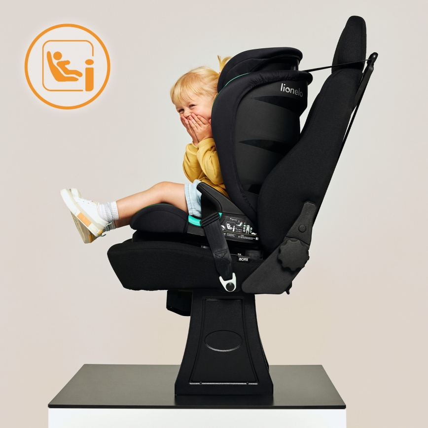 Lionelo - Autokindersitz NEAL i-Size 100-150 cm Burgunderrot