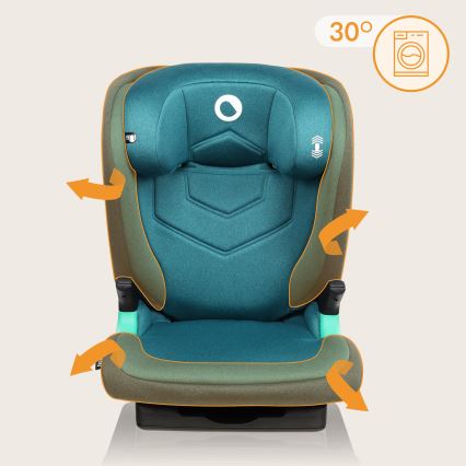 Lionelo - Autokindersitz NEAL i-Size 100-150 cm Grün-Türkis