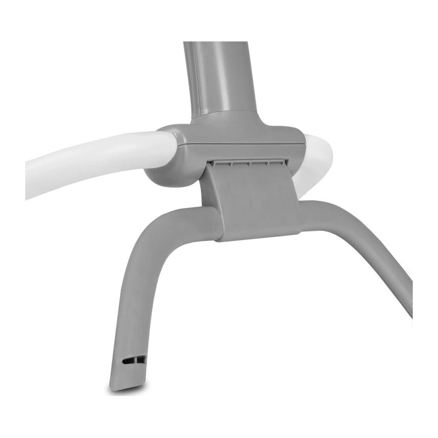 Lionelo - Baby-Wippe mit Vibrationsfunktion und Melodie PASCAL 2×AA grau/türkis