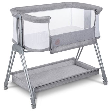 Lionelo - Babybett 2-in-1 LUNA grau
