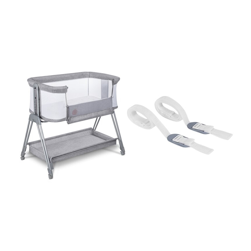 Lionelo - Babybett 2-in-1 LUNA grau
