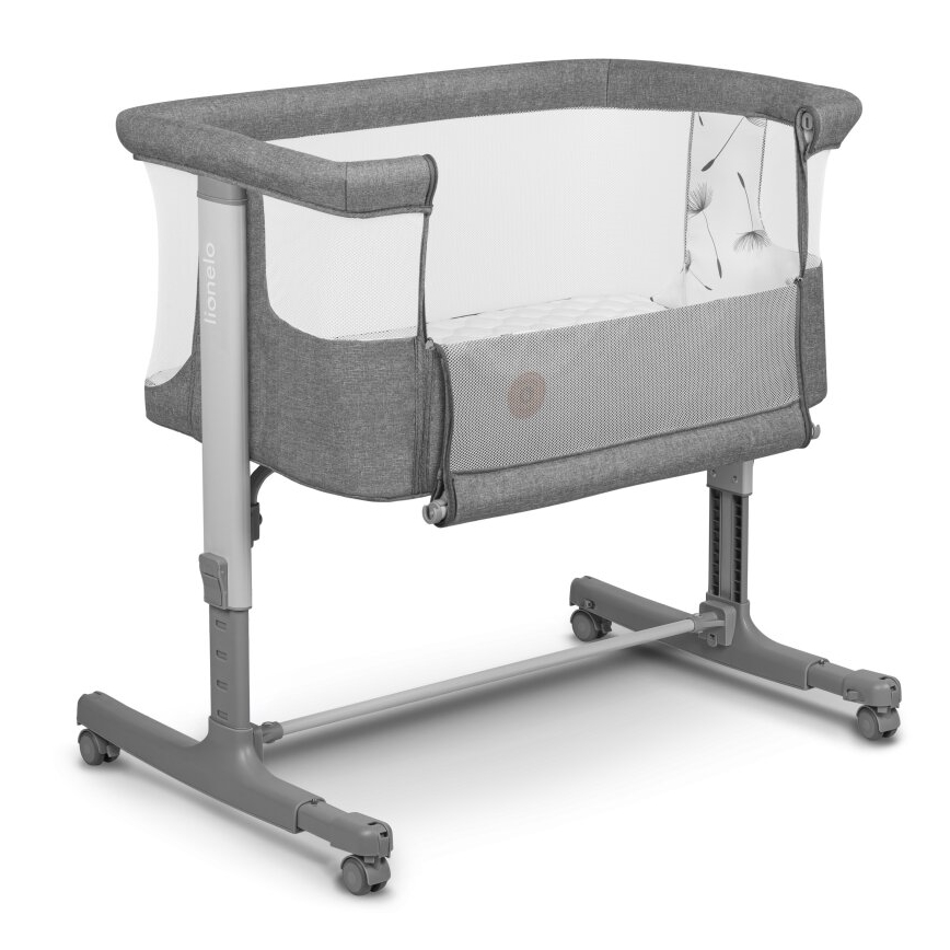 Lionelo - Babybett 3-in-1 AURORA dunkelgrau