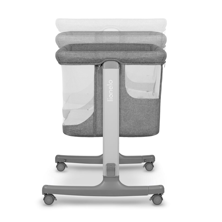 Lionelo - Babybett 3-in-1 AURORA dunkelgrau