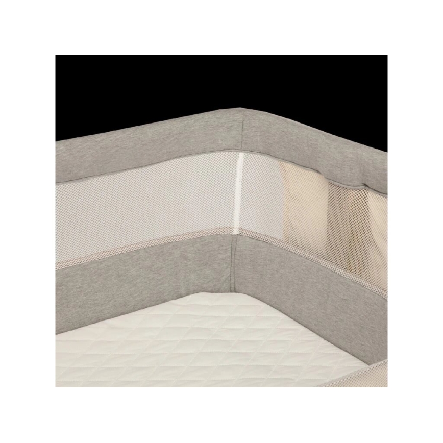 Lionelo - Babybett 3-in-1 LEONIE grau/schwarz