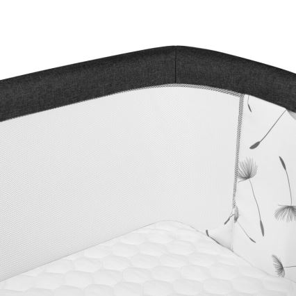 Lionelo - Babybett 3in1 AURORA schwarz