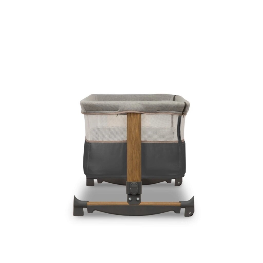 Lionelo - Babybett 3in1 LEONIE grau/schwarz