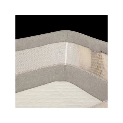 Lionelo - Babybett 3in1 LEONIE grau/schwarz