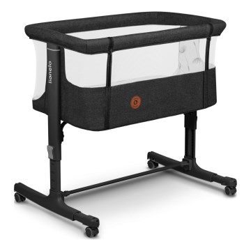 Lionelo - Babybett 3‑in‑1 AURORA Grau Graphit