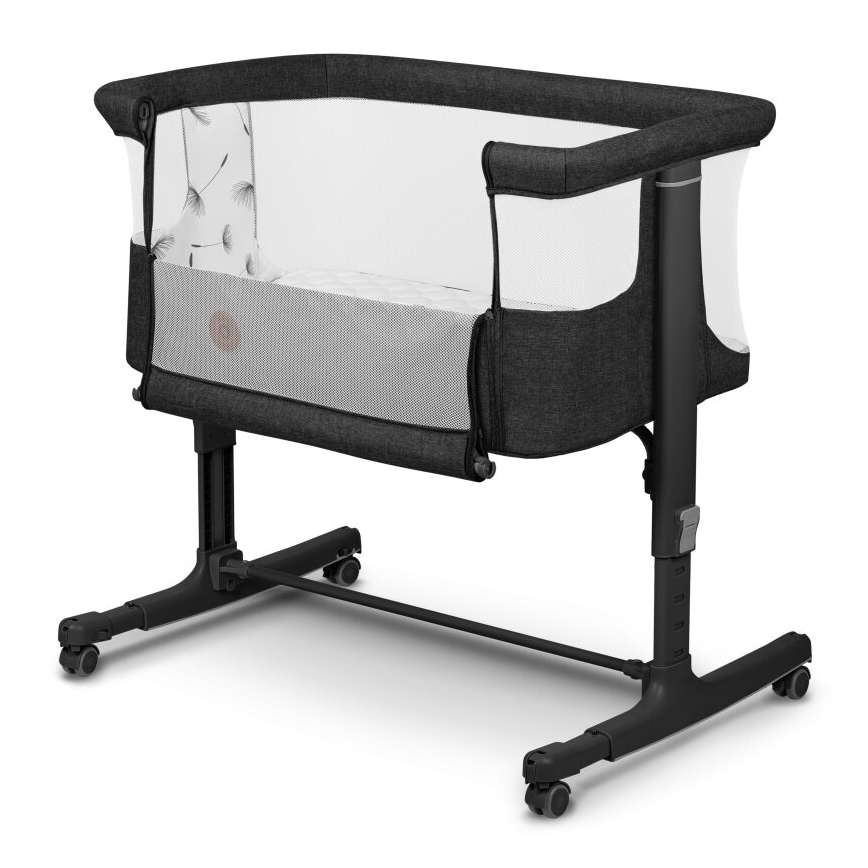 Lionelo - Babybett 3‑in‑1 AURORA Grau Graphit