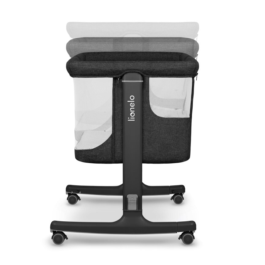 Lionelo - Babybett 3‑in‑1 AURORA Grau Graphit