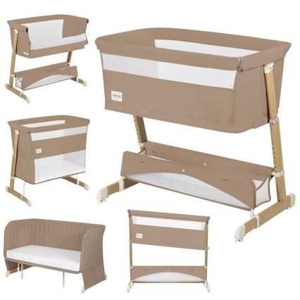 Lionelo - Babybett 5-in-1 THOMI PLUS Beige Karamell