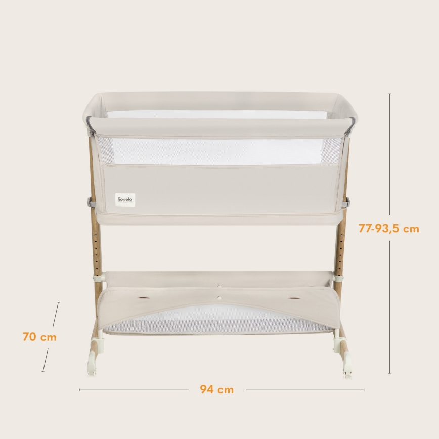 Lionelo - Babybett 5-in-1 THOMI PLUS Sandbeige