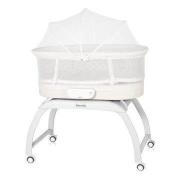 Lionelo - Babybett mit integrierter Waage CORAL White