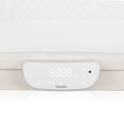 Lionelo - Babybett mit integrierter Waage CORAL White