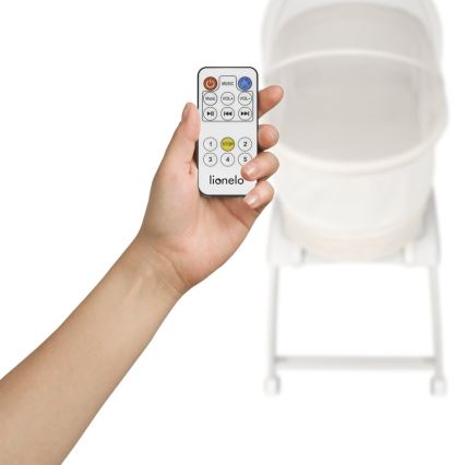Lionelo - Babybett mit integrierter Waage CORAL White