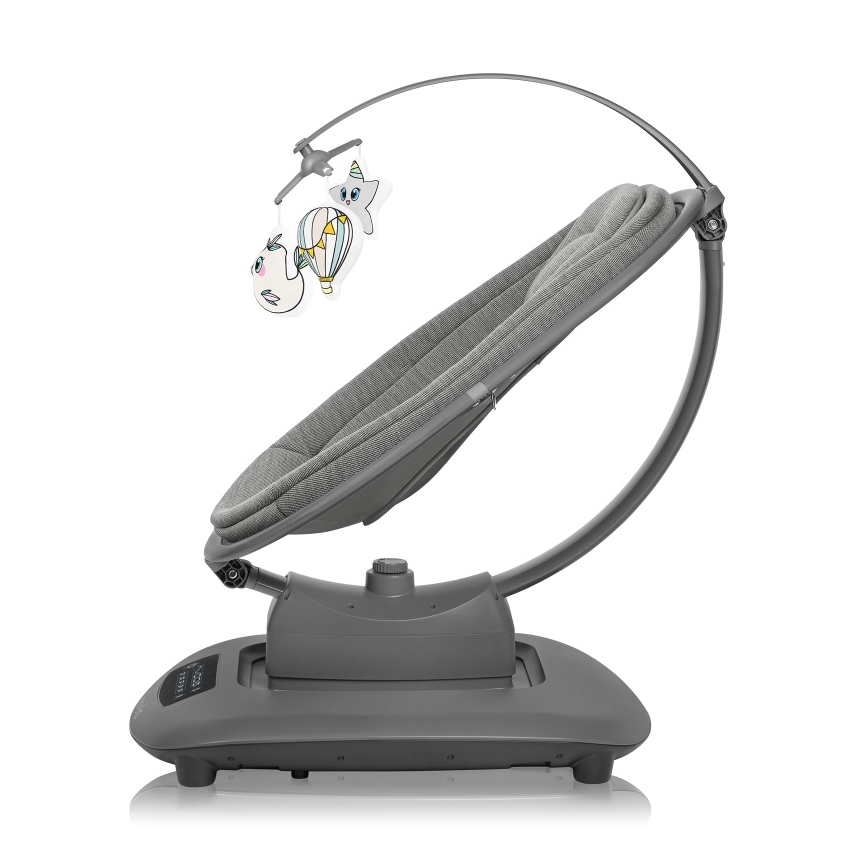 Lionelo - Babyschaukel mit Melodie BLOSSOM Grey Concrete + Fernbedienung