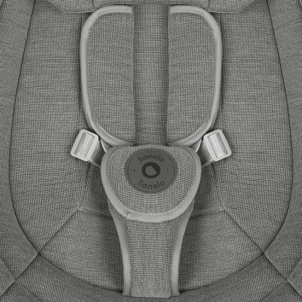 Lionelo - Babyschaukel mit Melodie BLOSSOM Grey Concrete + Fernbedienung