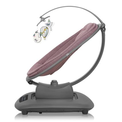 Lionelo - Babyschaukel mit Melodie BLOSSOM Pink Mauve + Fernbedienung