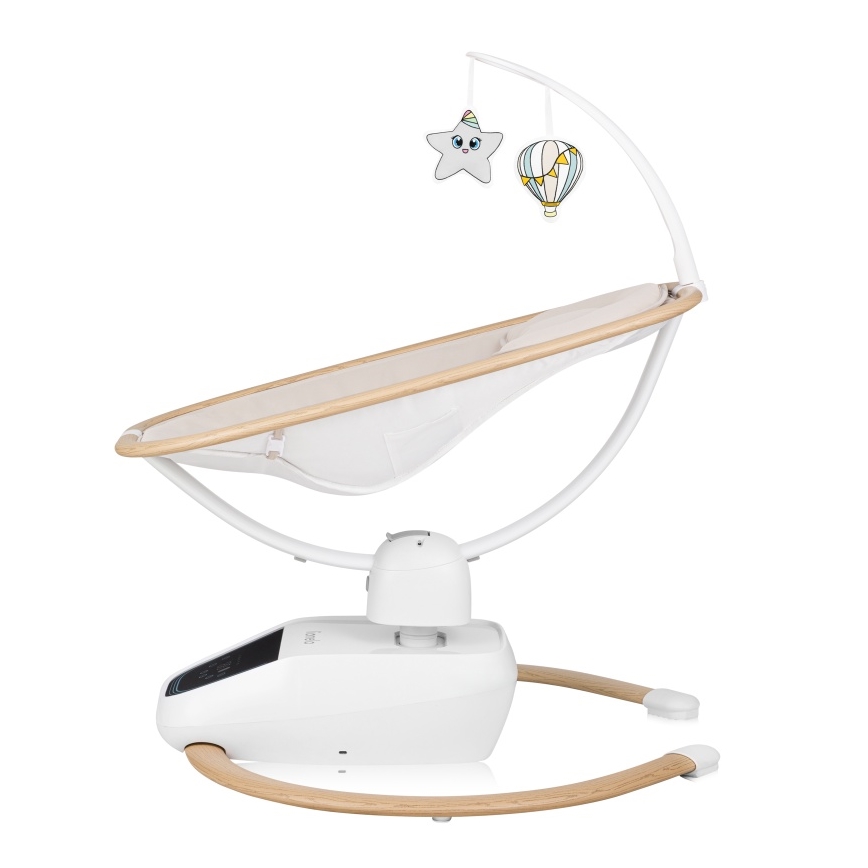 Lionelo - Babyschaukel mit Melodie OLIVIA Beige Natural + Fernbedienung