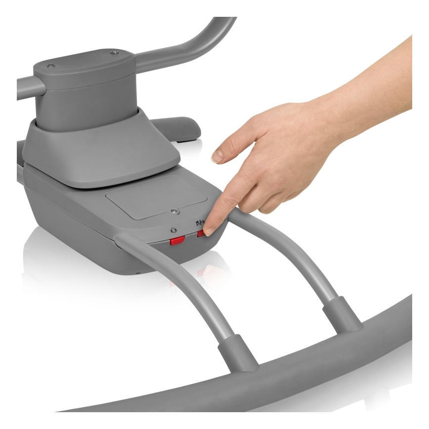 Lionelo - Babyschaukel RIO mit Melodie, 4xC, Beige Latte + Fernbedienung