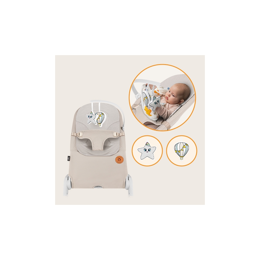 Lionelo - Babywippe LILAC beige