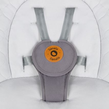 Lionelo - Babywippe MELL mit Melodie, Grey Stone, 4x AA + Fernbedienung