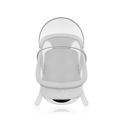 Lionelo - Babywippe mit Melodie 2-in-1 BELLA 4xAA Betongrau + Fernbedienung