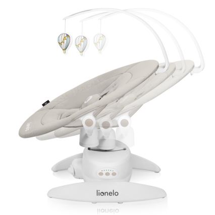 Lionelo - Babywippe mit Melodie IRIS 4xAA Sandbeige