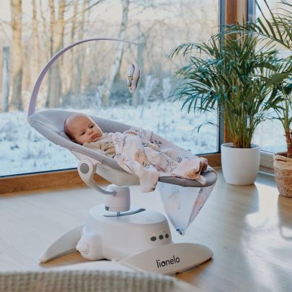 Lionelo - Babywippe mit Melodie IRIS Grey Concrete