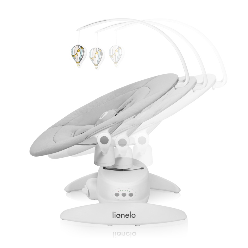 Lionelo - Babywippe mit Melodie IRIS Grey Concrete