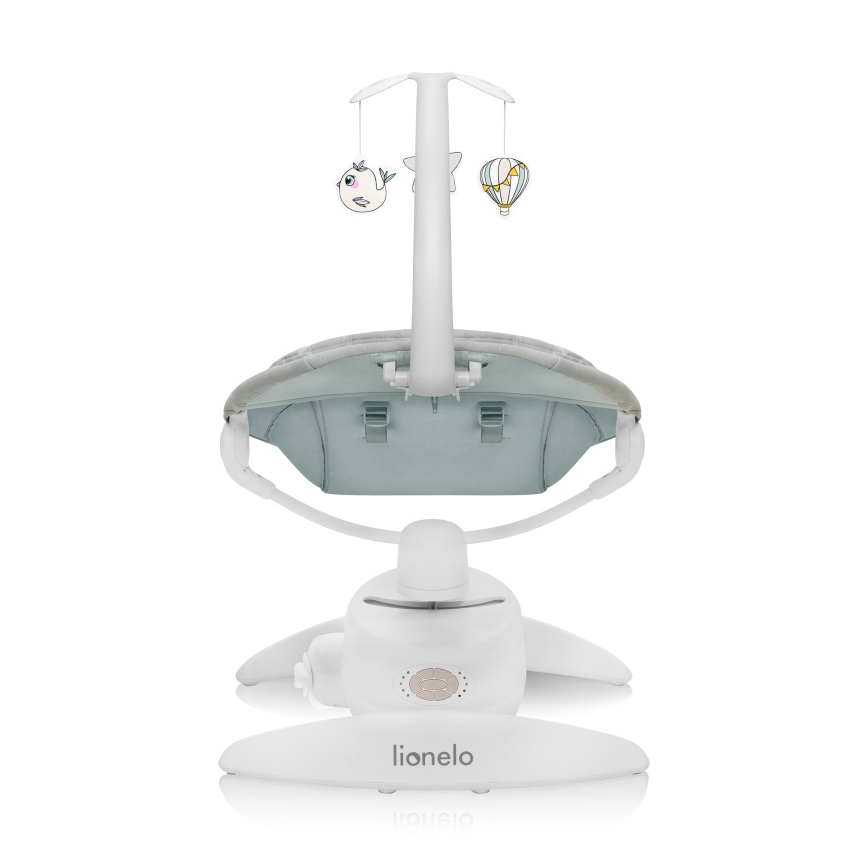 Lionelo - Babywippe mit Melodie MELL Beige Sand 4xAA + Fernbedienung