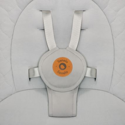 Lionelo - Babywippe mit Melodie MELL Beige Sand 4xAA + Fernbedienung