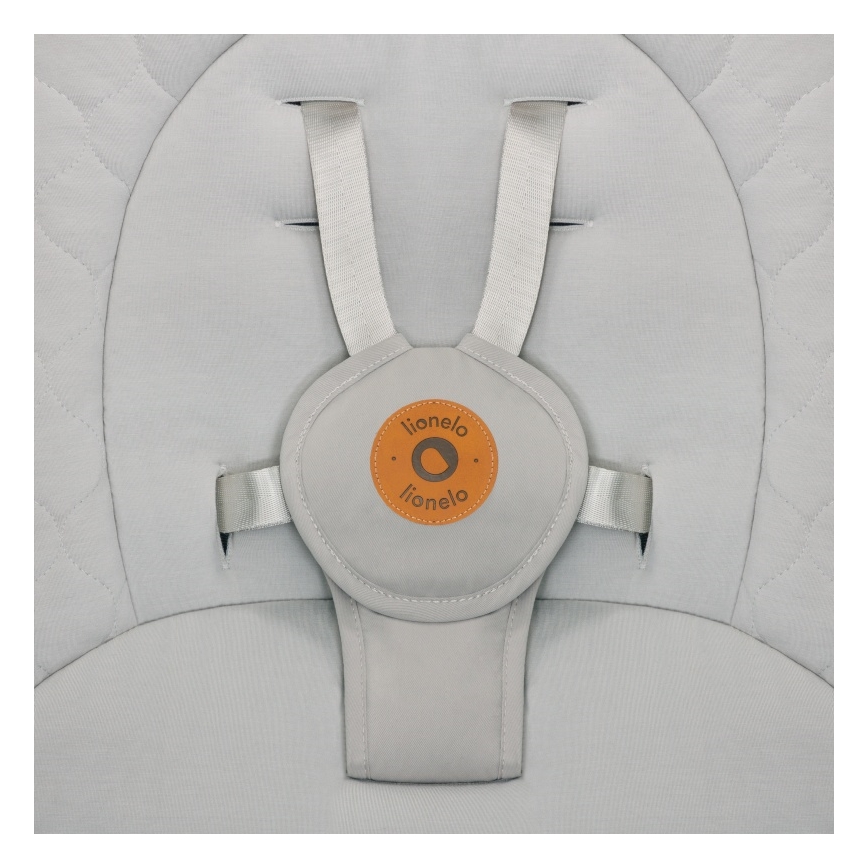 Lionelo - Babywippe mit Melodie MELL Beige Sand 4xAA + Fernbedienung