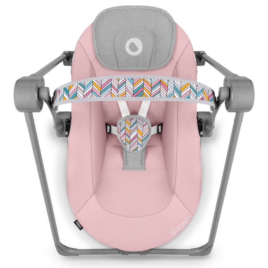 Lionelo - Babywippe OTTO 4xLR14 Pink Baby
