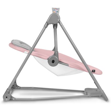 Lionelo - Babywippe OTTO 4xLR14 Pink Baby
