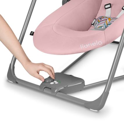 Lionelo - Babywippe OTTO 4xLR14 Pink Baby