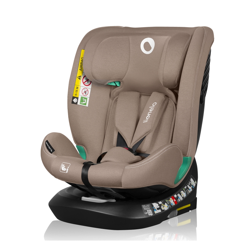 Lionelo - Autokindersitz mit drehbarer Basis BASTIAAN ONE i-Size 40-150 cm Sandbeige
