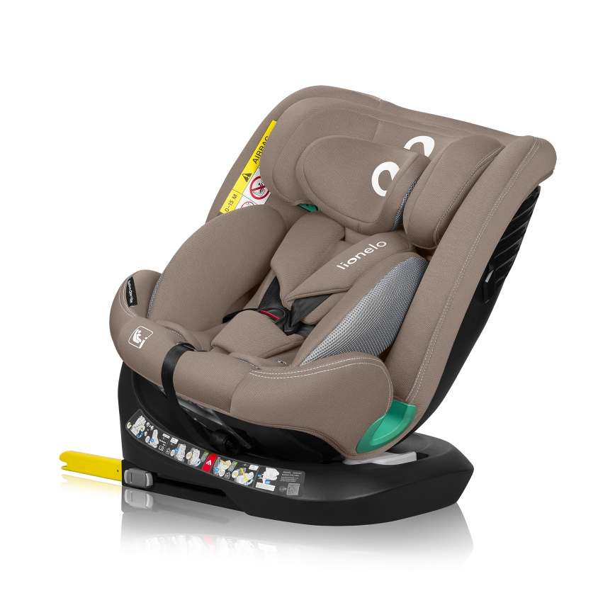 Lionelo - Autokindersitz mit drehbarer Basis BASTIAAN ONE i-Size 40-150 cm Sandbeige