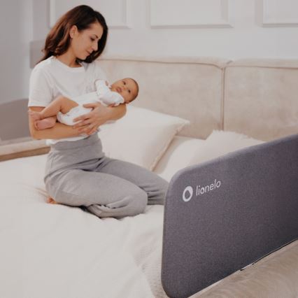 Lionelo -  Bett-Sicherheitsbarriere LORA dunkelgrau