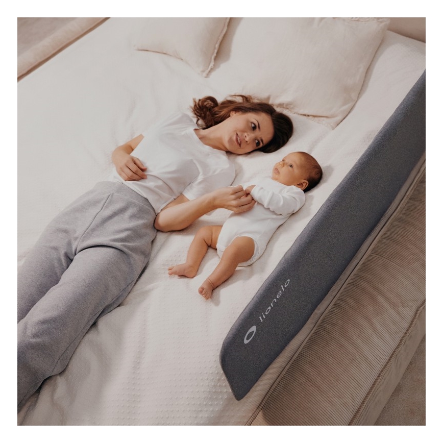 Lionelo -  Bett-Sicherheitsbarriere LORA dunkelgrau